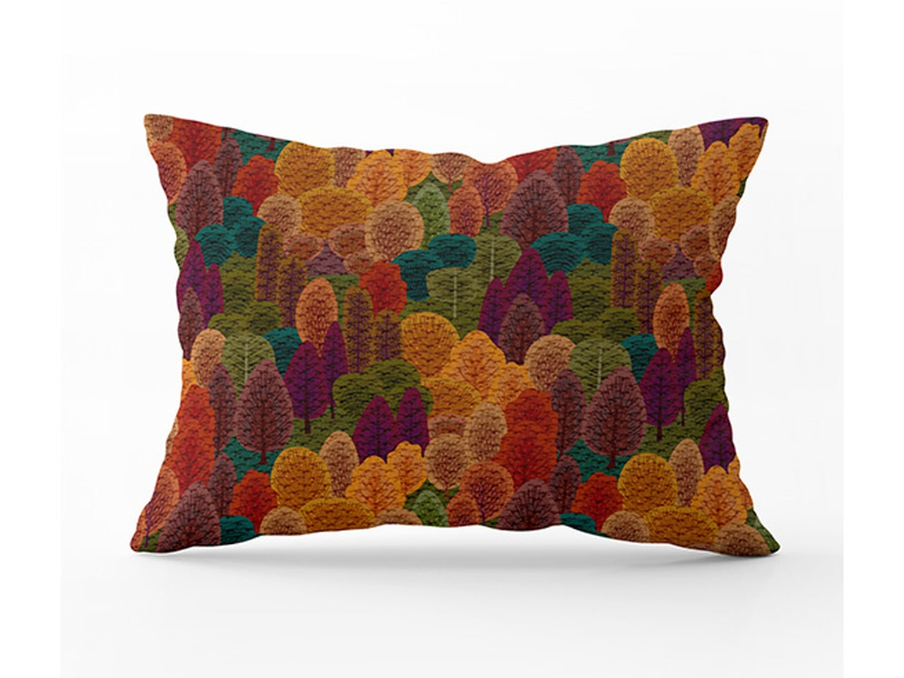 Cuscino decorativo rettangolare multicolor floreale effetto velluto 30x50 cm - Cotton & Color