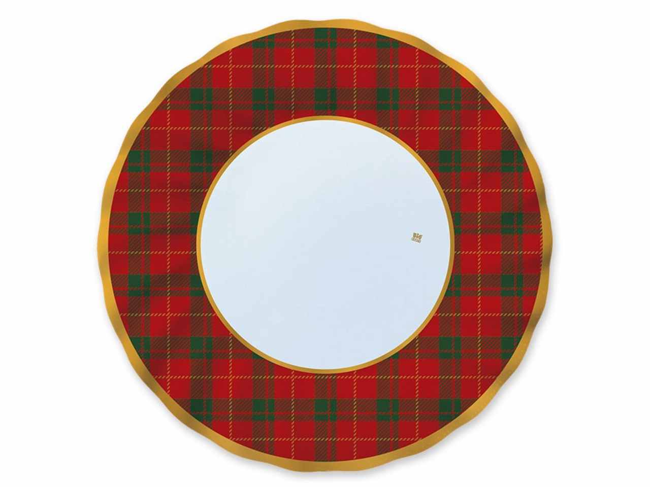 Piatto carta scozzese 30cm 6pz