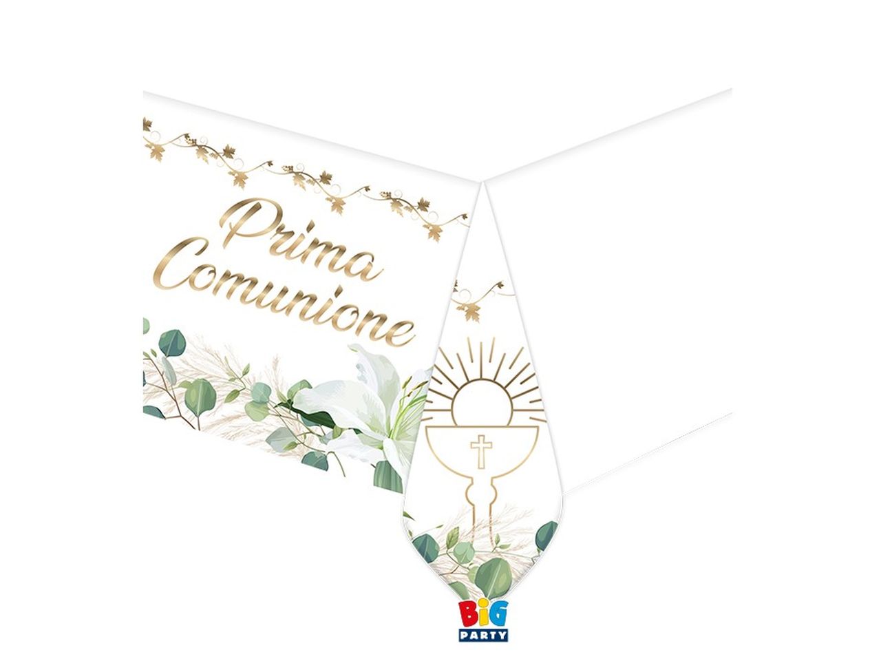 Linea prima comunione lily tovaglia in plastica 140x270cm