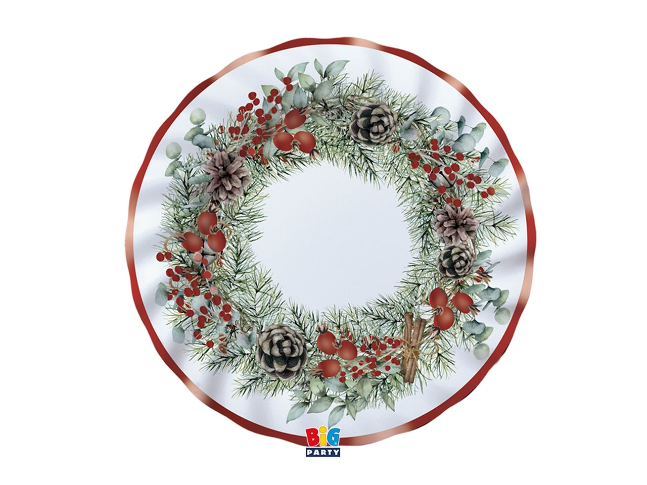 6 piatti 25cm christmas joy