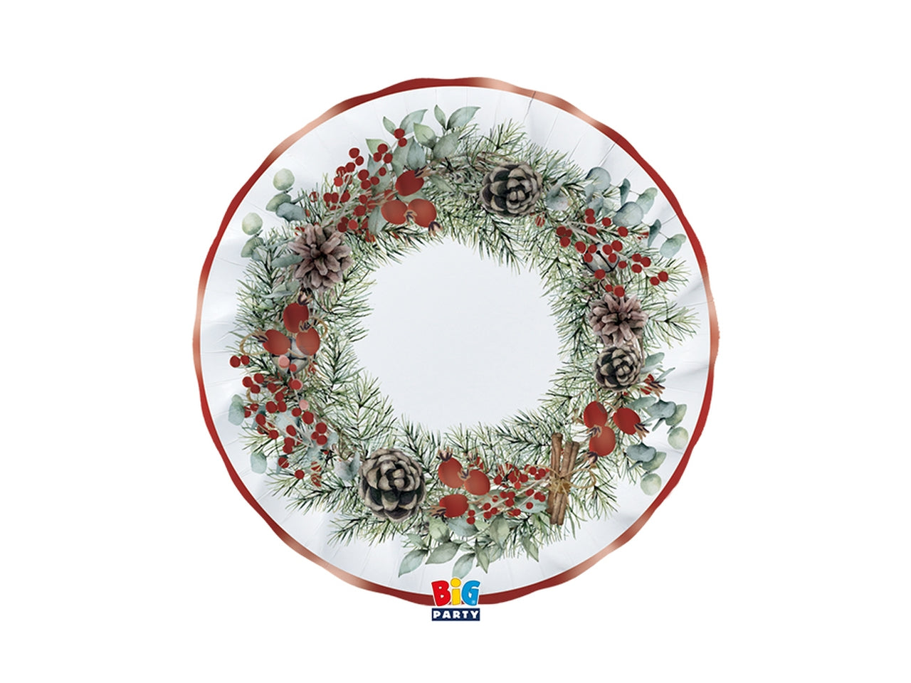 6 piatti fondi 24cm christmas joy