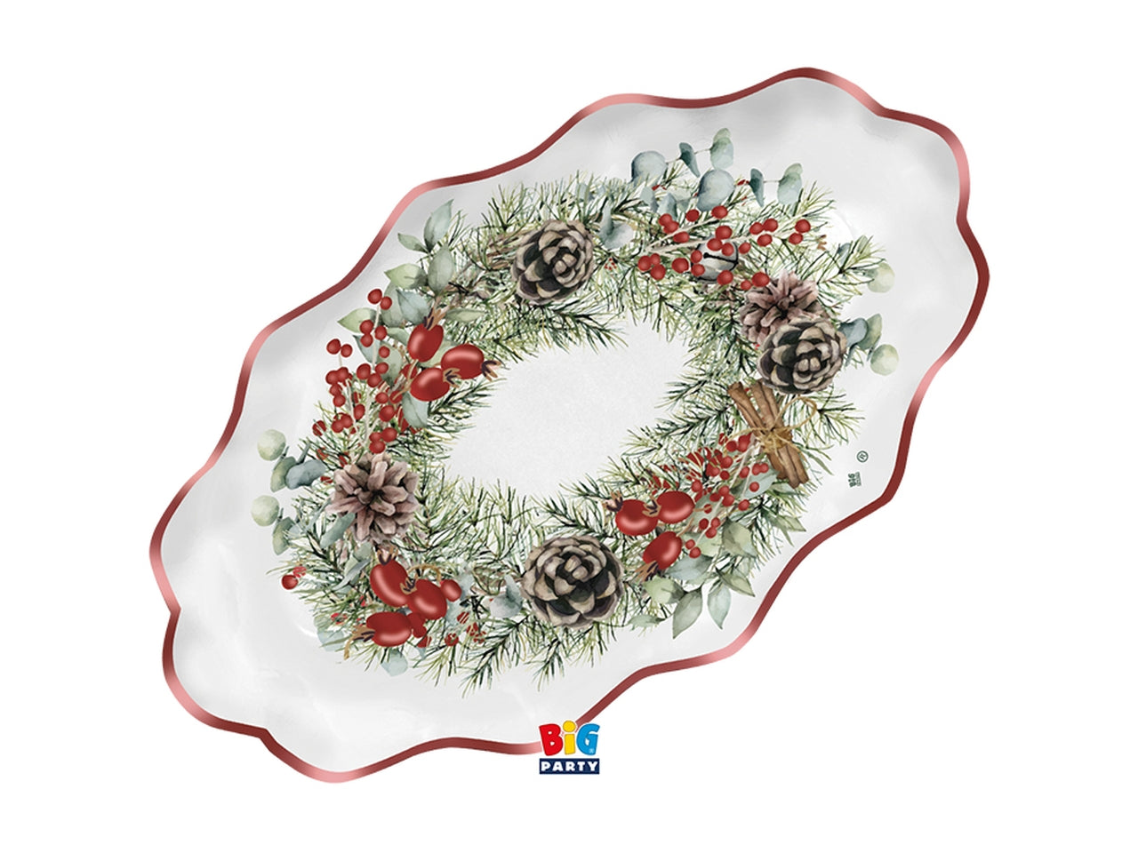 2 raviere 36x20cm christmas joy