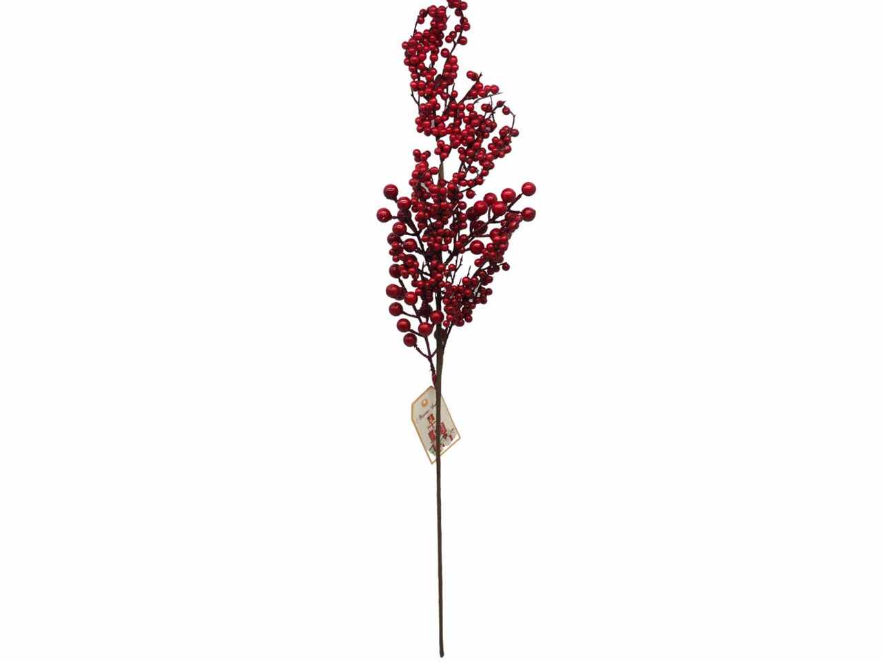 Ramo con bacche rosse folto misura l.63cm