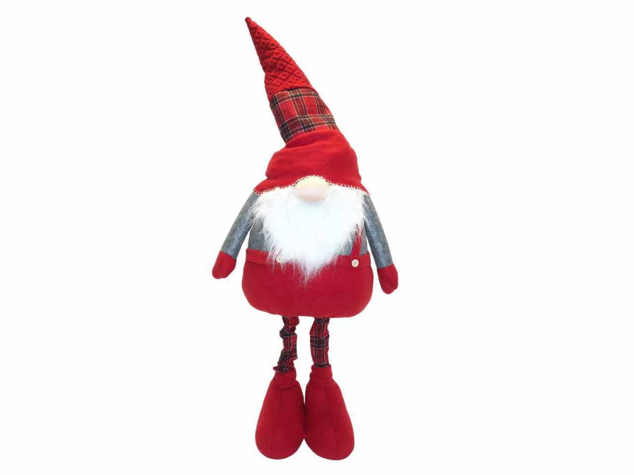 Gnomo gigante 120/175cm c/cappello c/gambe estendibili.
