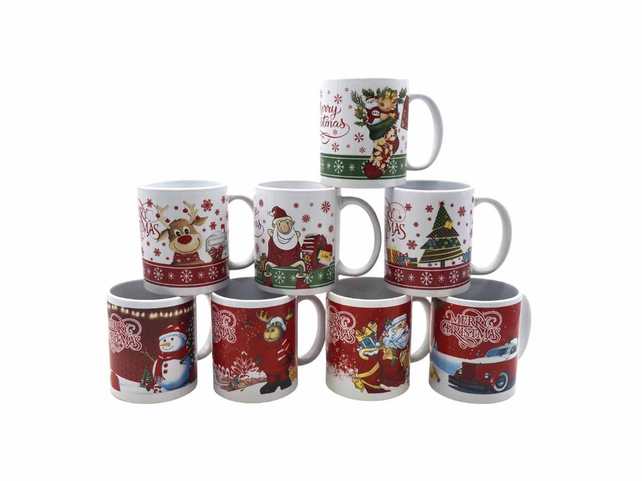 Tazza natale 9,5x8-12cm ass.ti