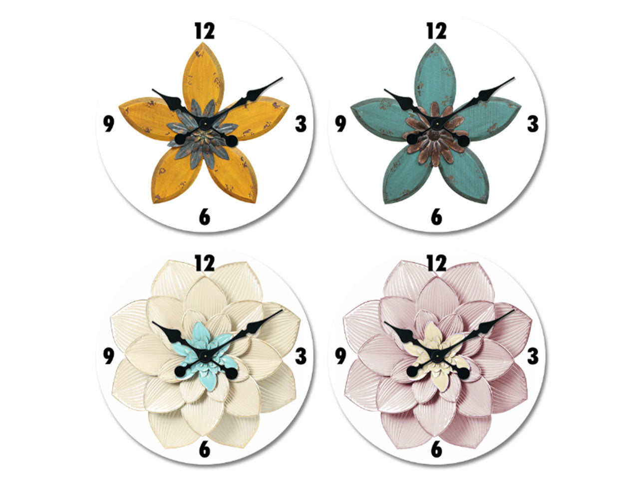 Orologio da muro moderno in tela e plastica, funzione analogica, alimentato a batteria (non inclusa) - 4 colori assortiti - diametro 33 cm - Creare italia