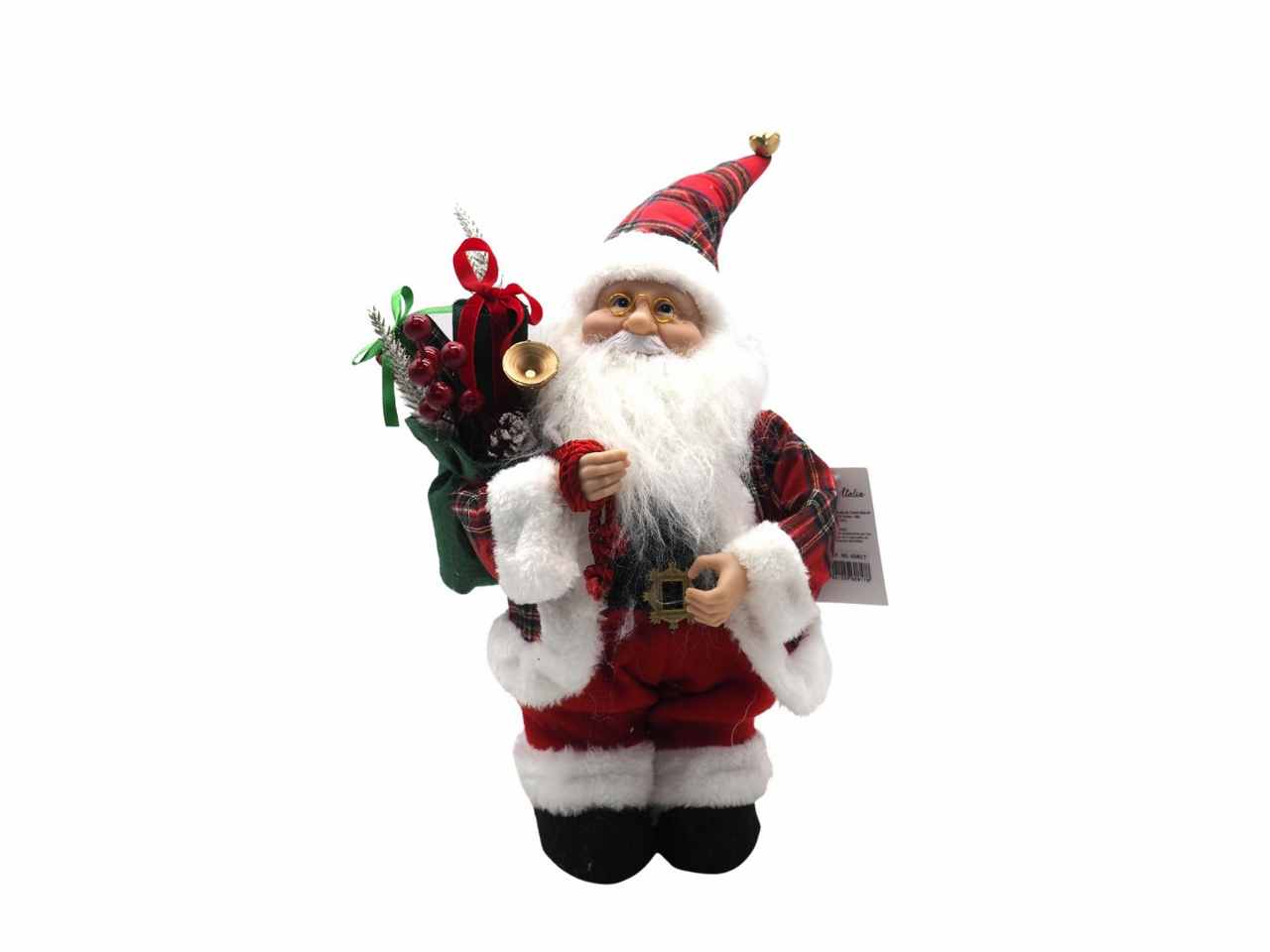 Babbo natale c/carillon in piedi 35cm