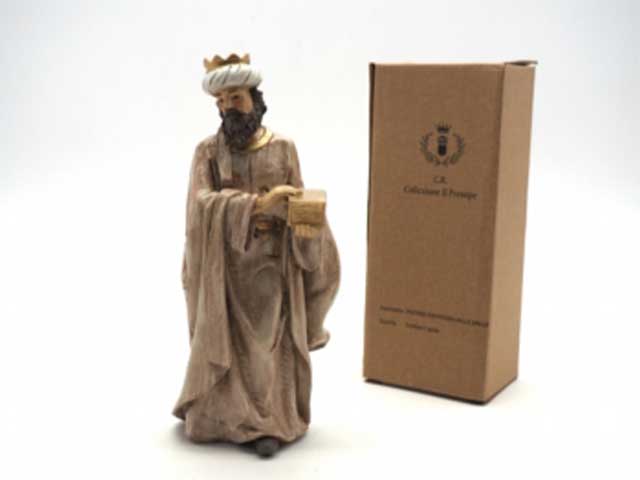 Figura 19x8x7,5cm re magio melchiorre