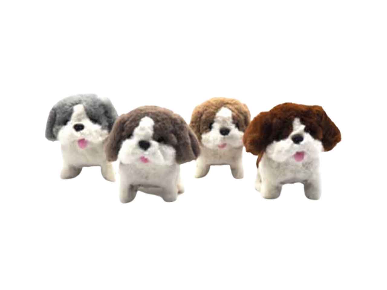 Cagnolino con musica e movimento misura h.14x16x10cm in 2 assortimenti