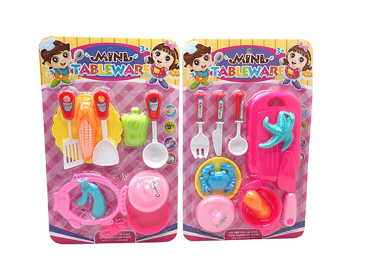 Kitchen set mini tableware 2 ass.