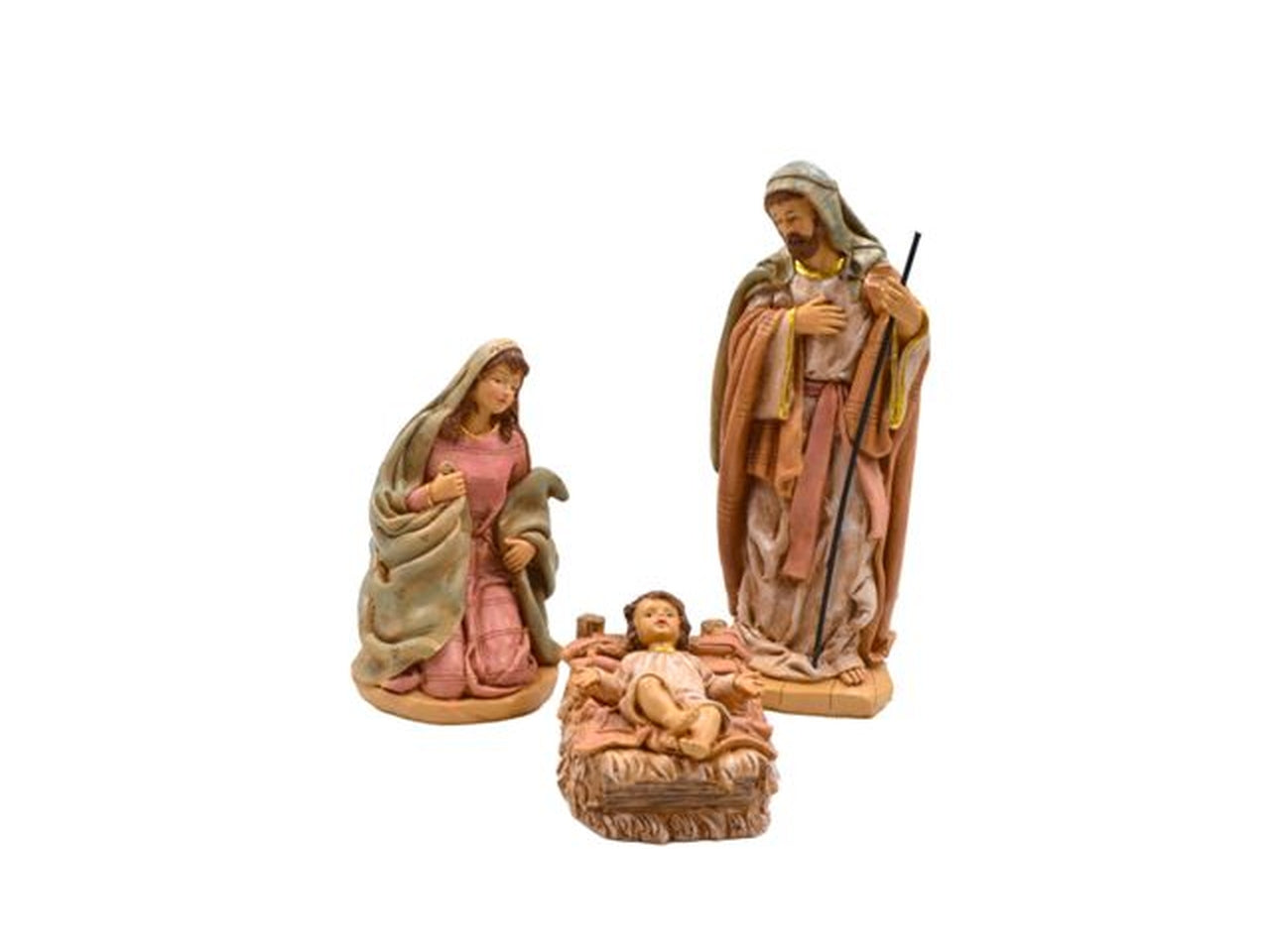 Nativita' in resina 25cm set da 3 pezzi
