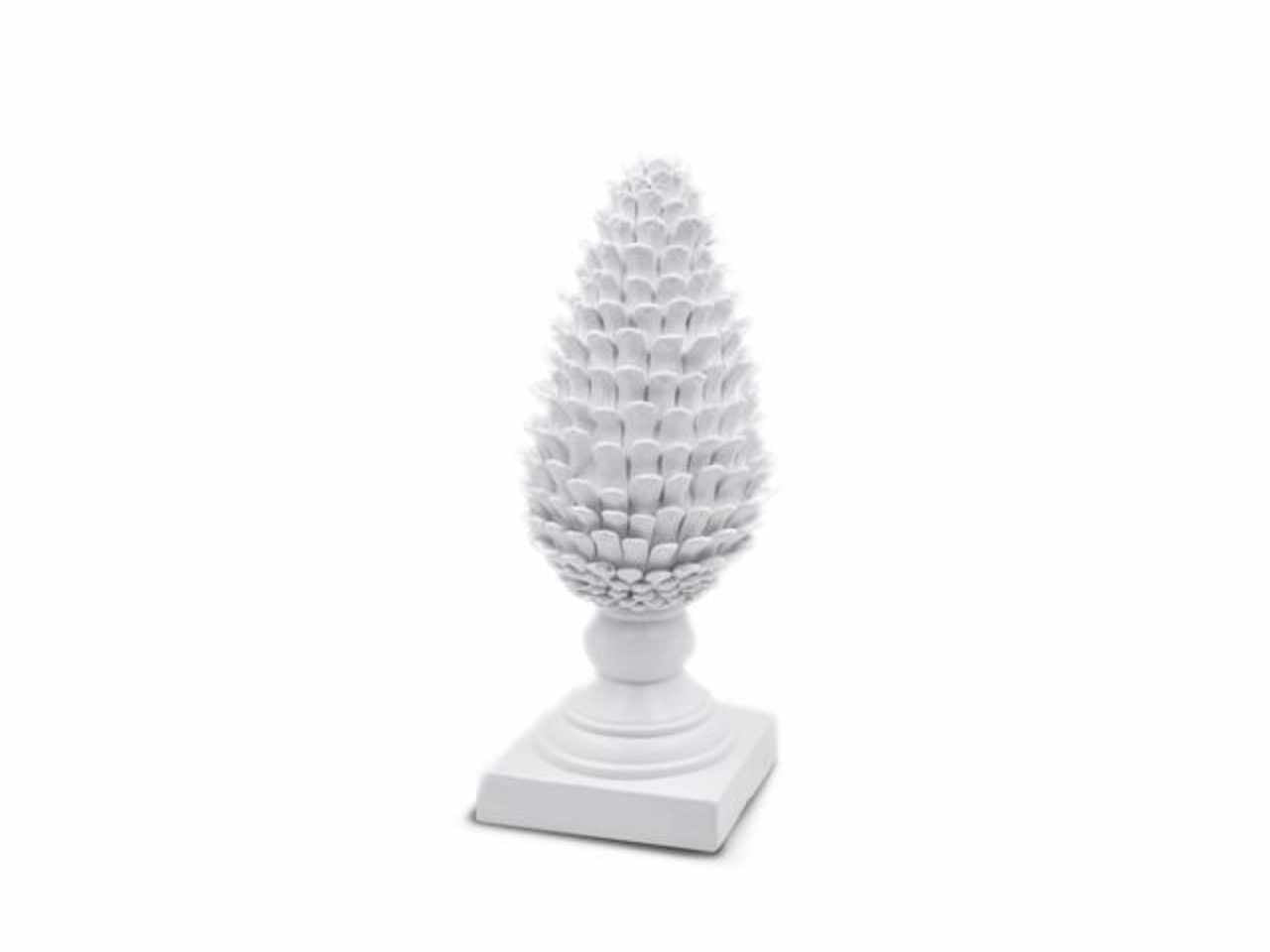 Pomo in resina bianco cm.35