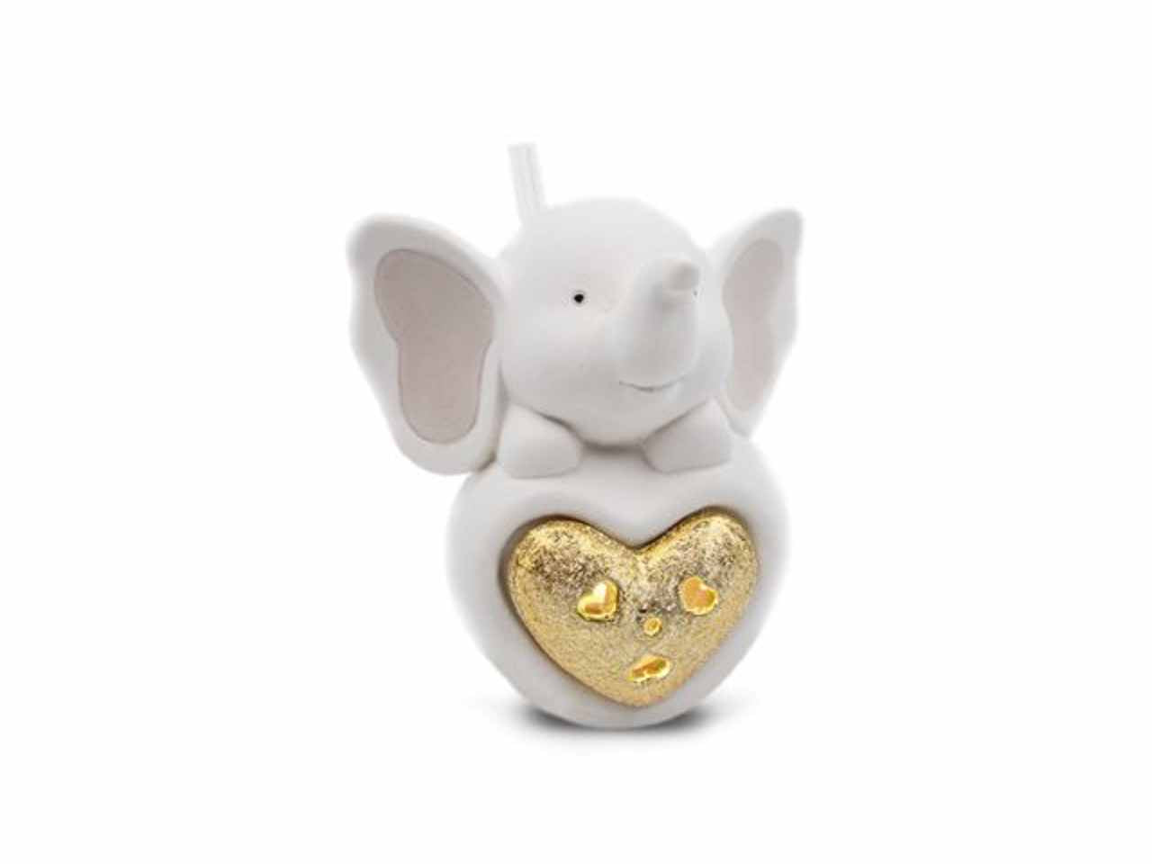 Profumatore a forma di elefante con luce in ceramica 12cm