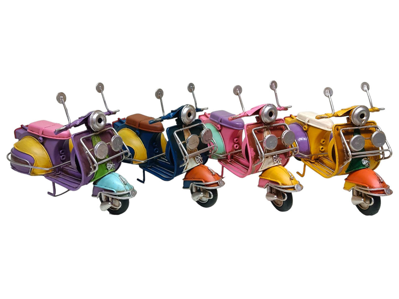 Modellino decorativo simil Vespa vintage in metallo 4 colori assortiti - Sud Import