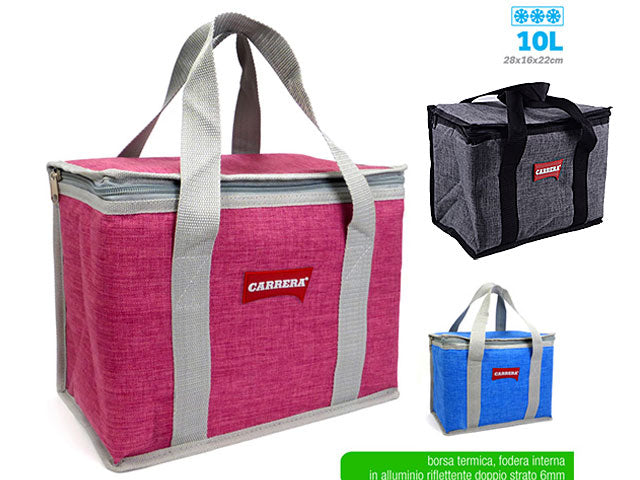 Linea jeans borsa termica carrera a pozzetto jeans 10l 28x16x22cm