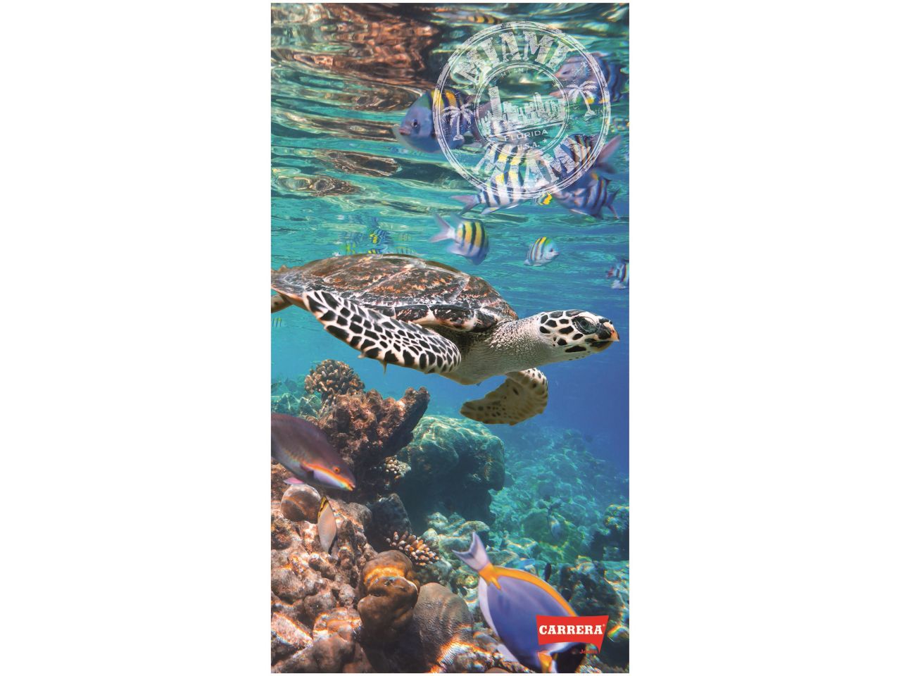 Linea miami telo mare carrera in microfibra 90x170cm