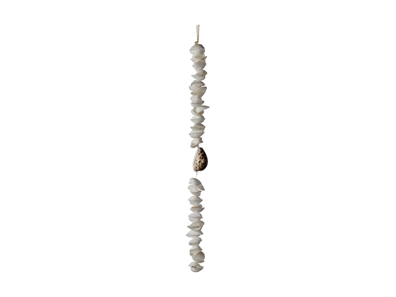 Scacciapensieri da appendere con conchiglie e corda naturale, stile marinaro - 55cm - Star