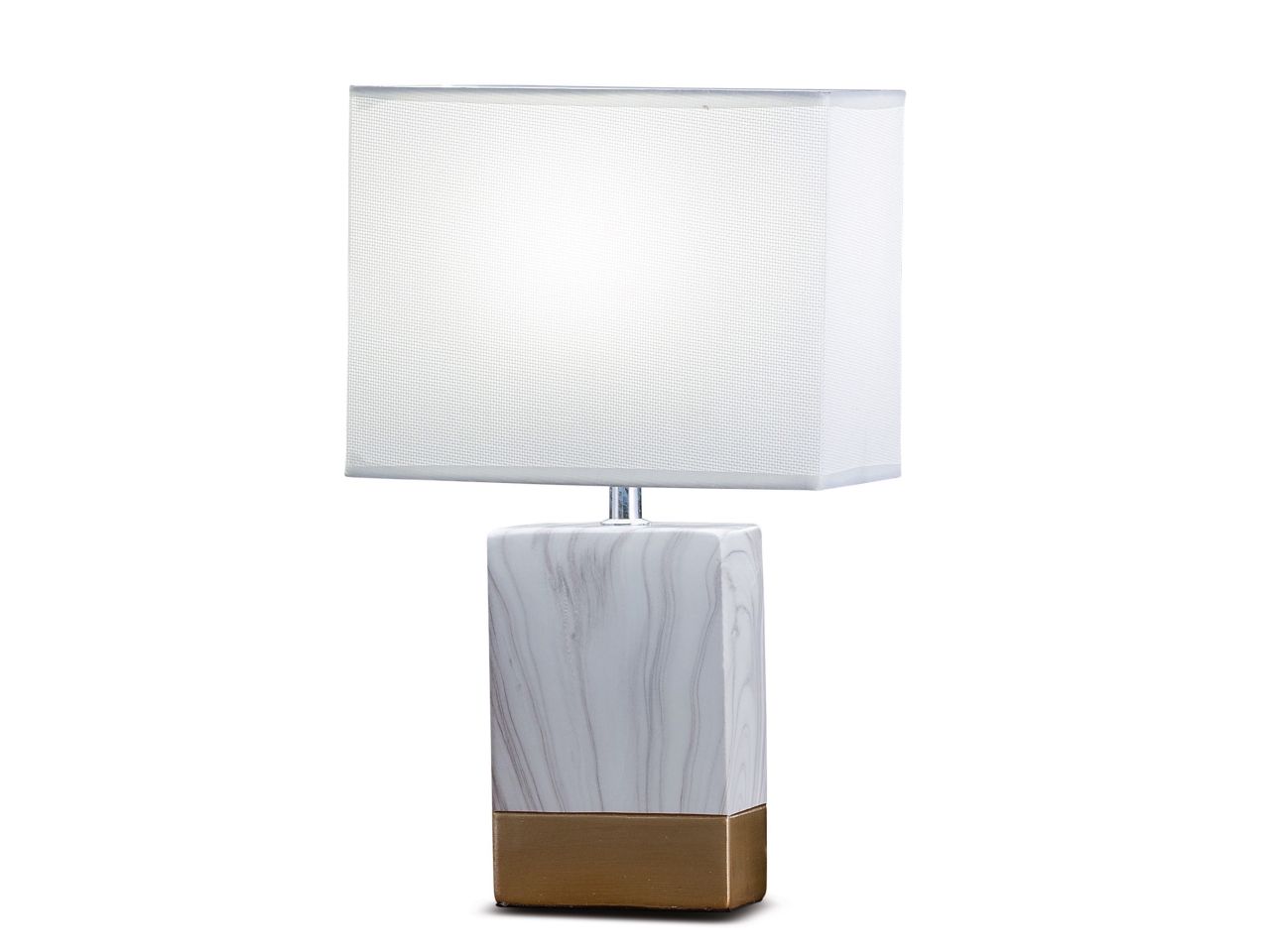 Lampada marble con base in ceramica 11,5x6,5xh39cm in 2 colori assortiti
