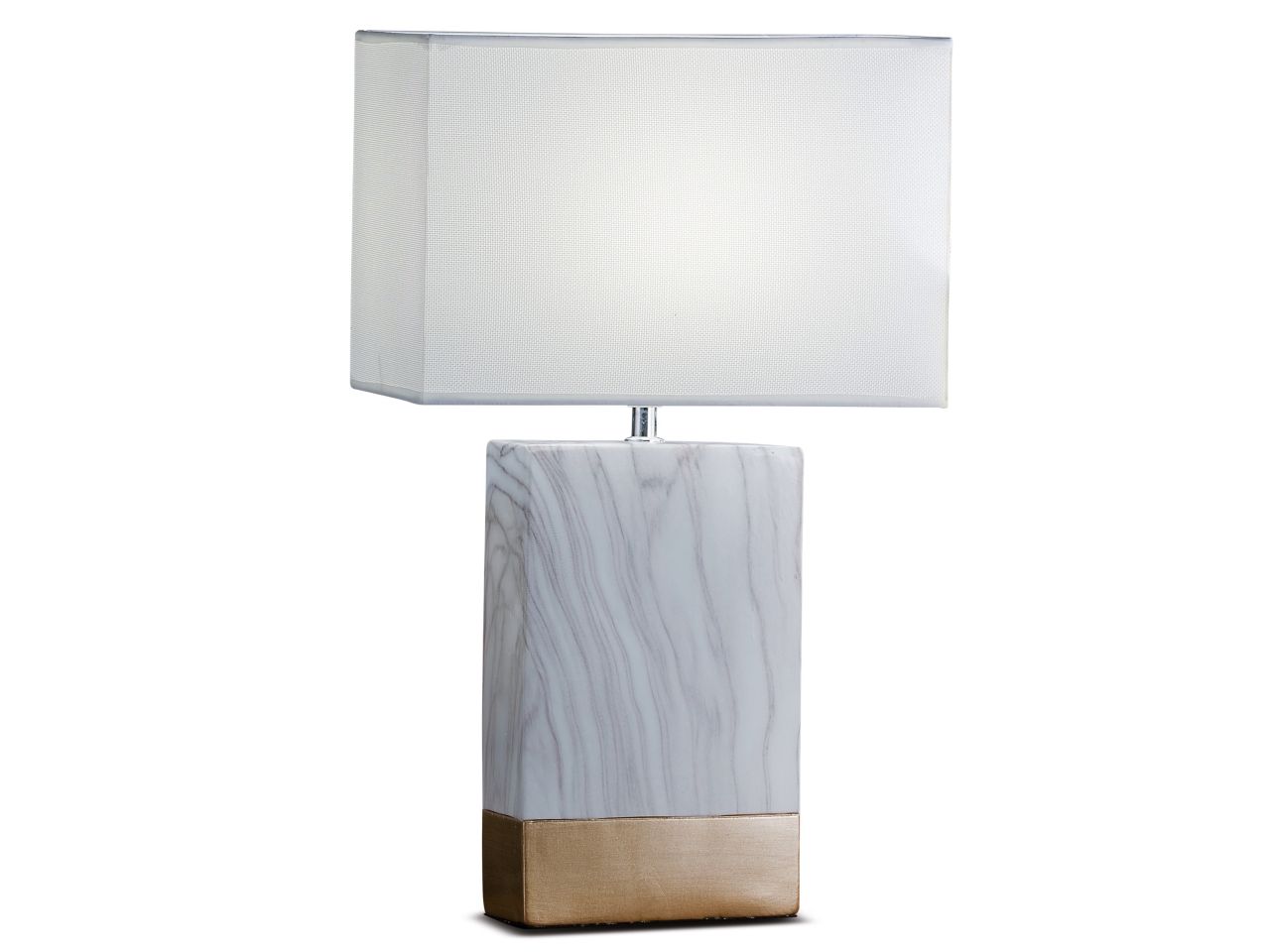 Lampada marble con base in ceramica 18x9,5xh54,5cm in 2 colori assortiti