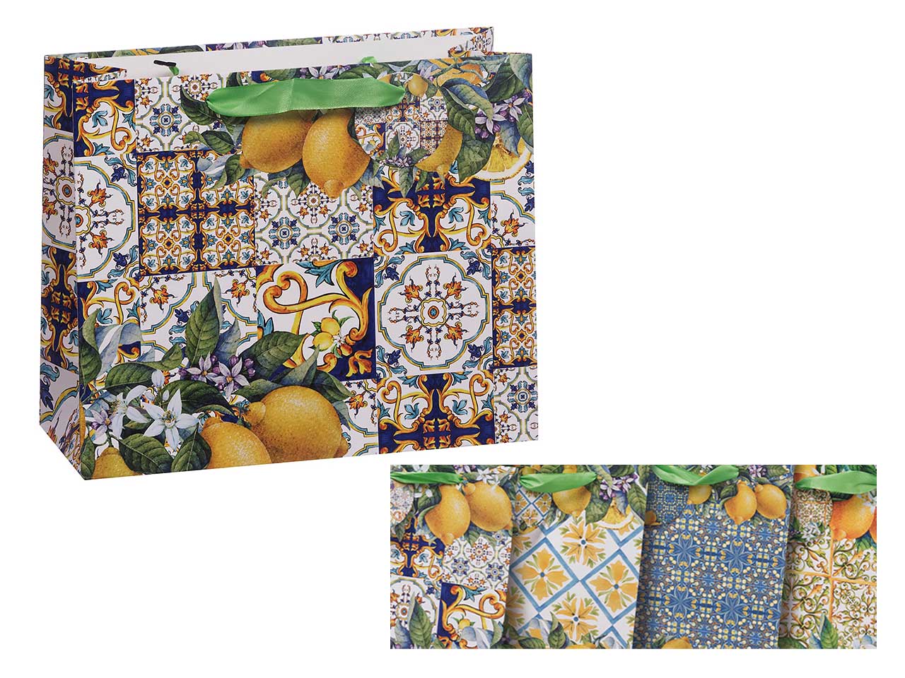 Borsa in carta 31x12xh26cm in 4 decori assortiti