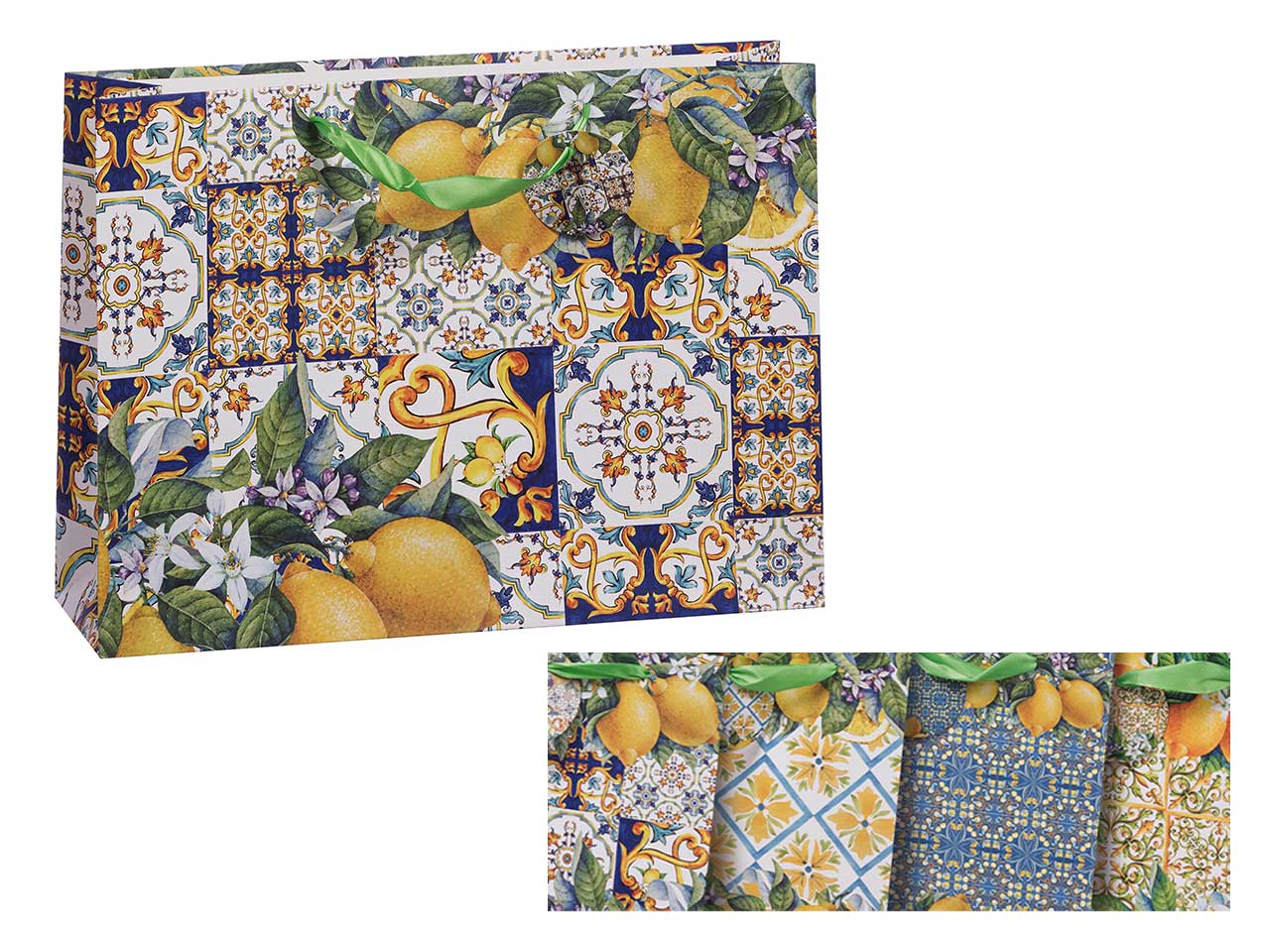 Borsa in carta 42x12xh31cm in 4 decori assortiti
