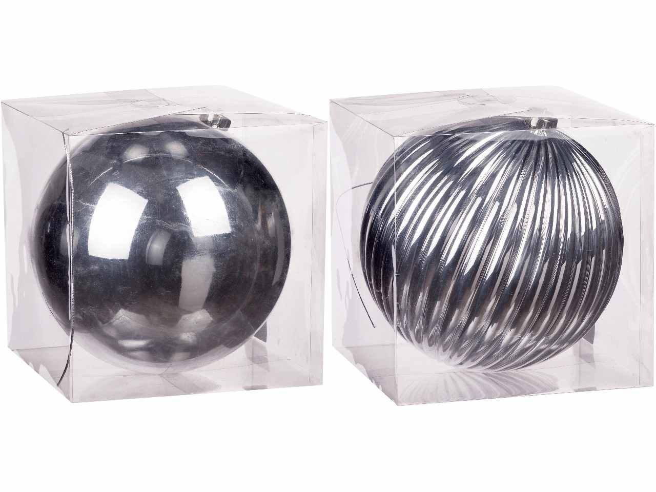 Pallina di natale argento d.20cm