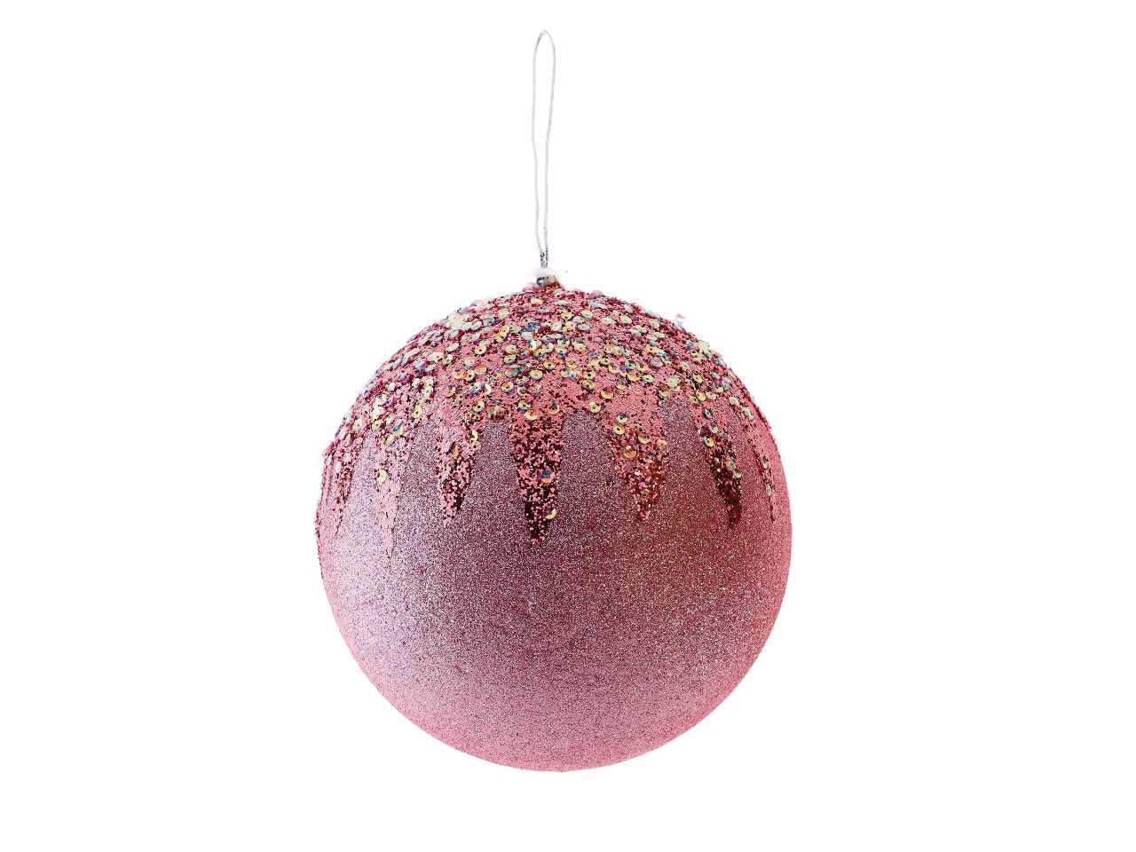 Pallina di natale d.18cm nei colori argento, rosso, oro e rosa