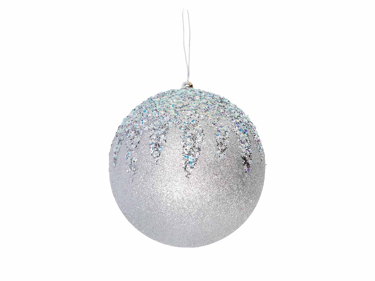 Pallina di natale d.18cm nei colori argento, rosso, oro e rosa