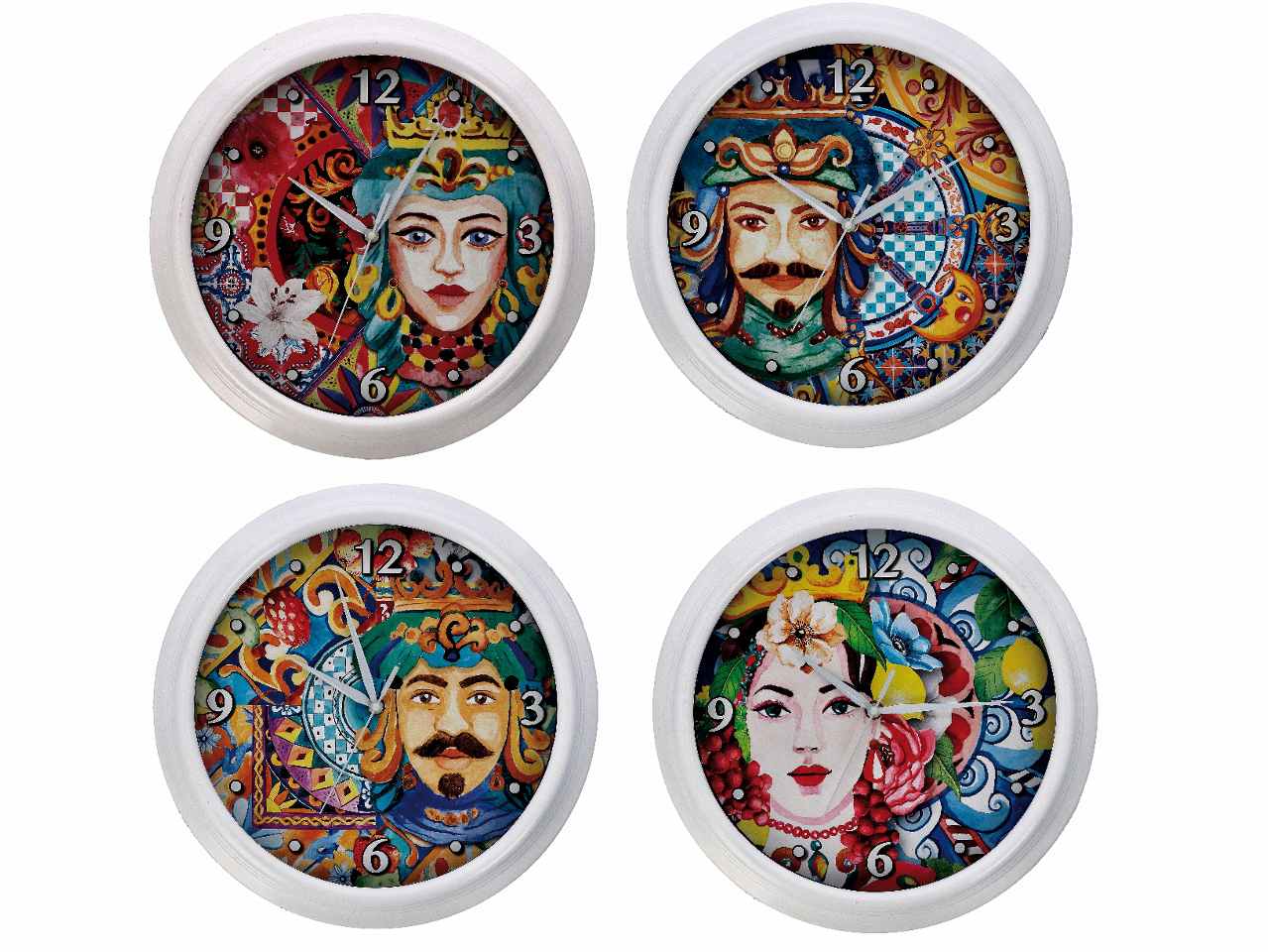 Orologio parete plast.d.41cm 66110