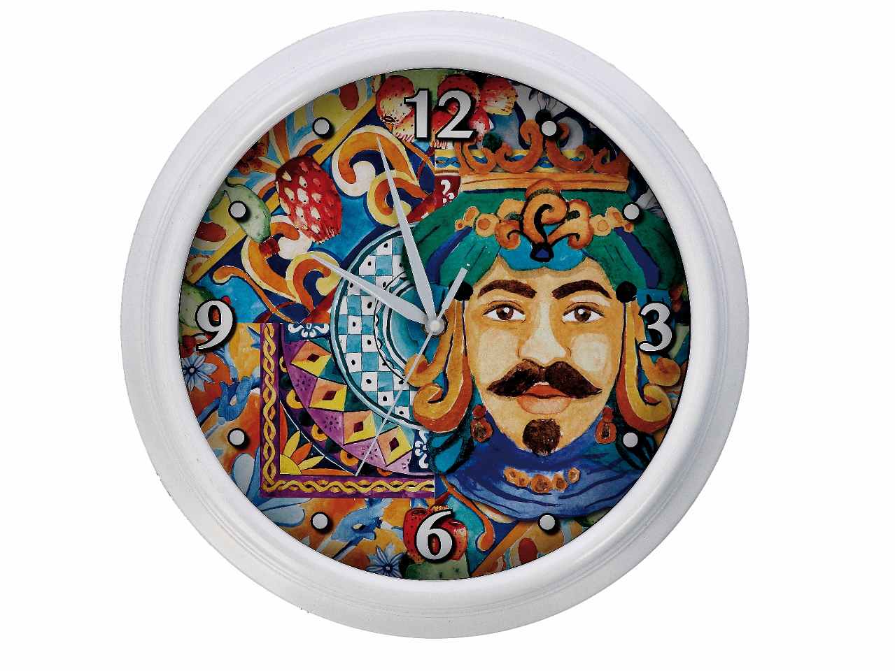 Orologio parete plast.d.41cm 66110