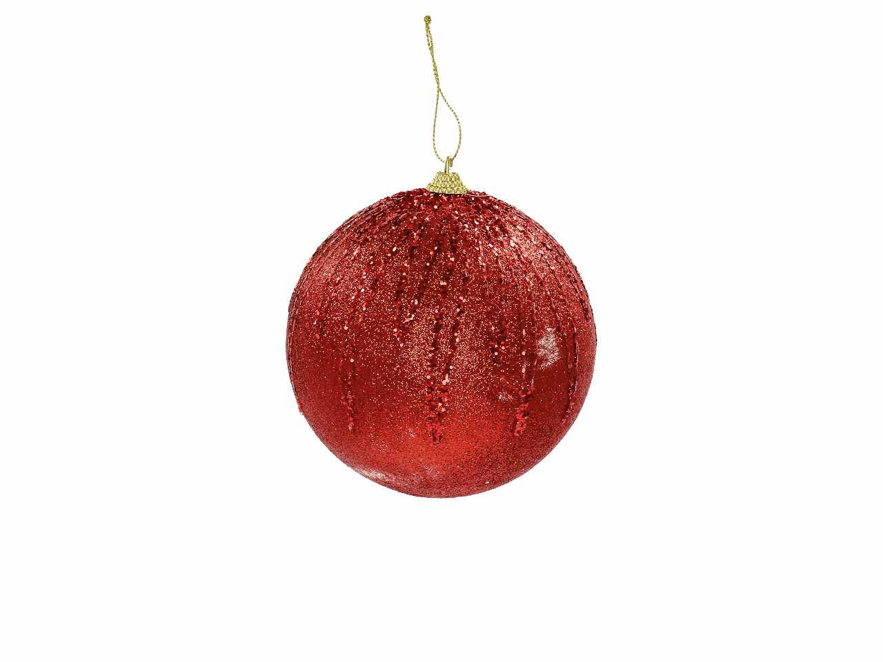 Pallina di natale d.12cm nei colori argento, rosso, oro e rosa