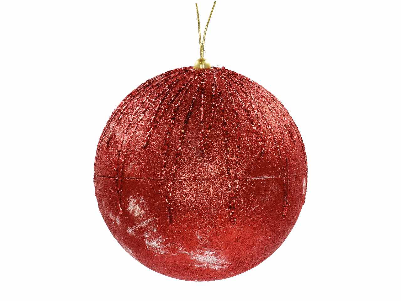 Pallina di natale d.18cm nei colori argento, rosso, oro e rosa