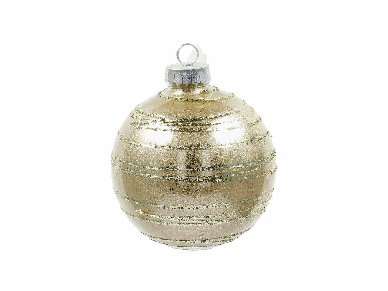 Pallina di natale d.15cm nei colori rosa, argento e oro