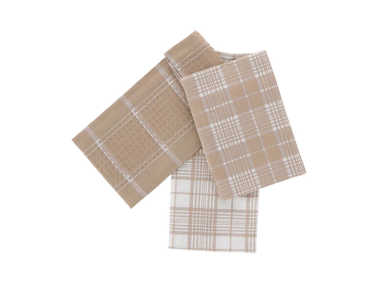 Set di 3 strofinacci cucina in cotone 40x60cm tartan - 3 modelli assortiti - 180g/mq - Star