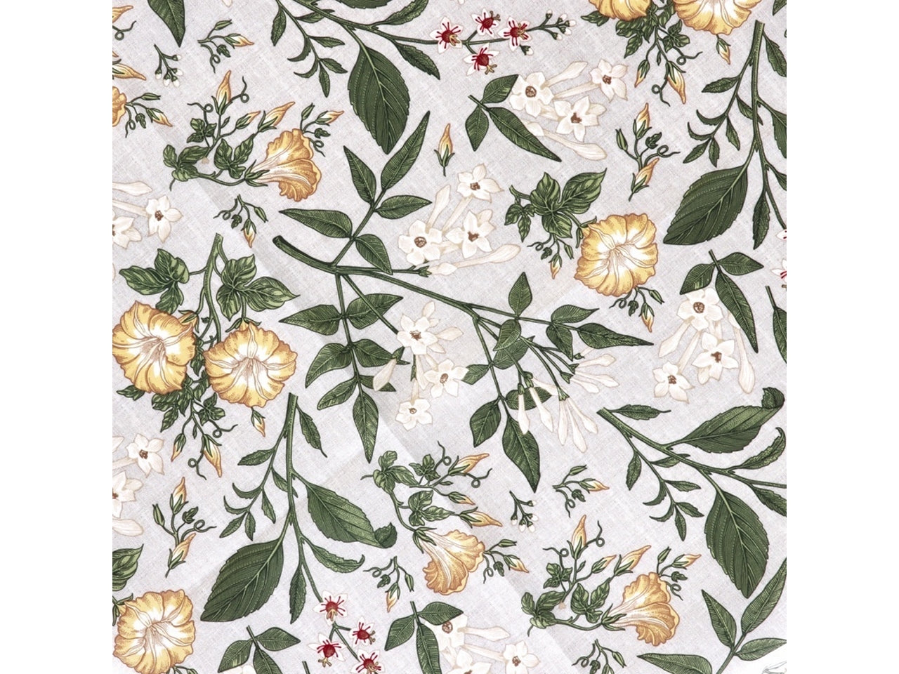 Tovaglia rettangolare antimacchia floreale in poliestere, ideale per 6 posti, multicolor, stile country - 140x180cm - Star