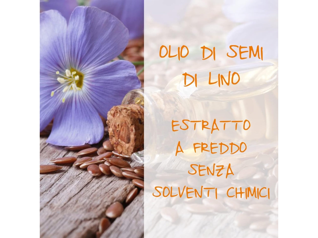 Omia olio capelli semi di lino