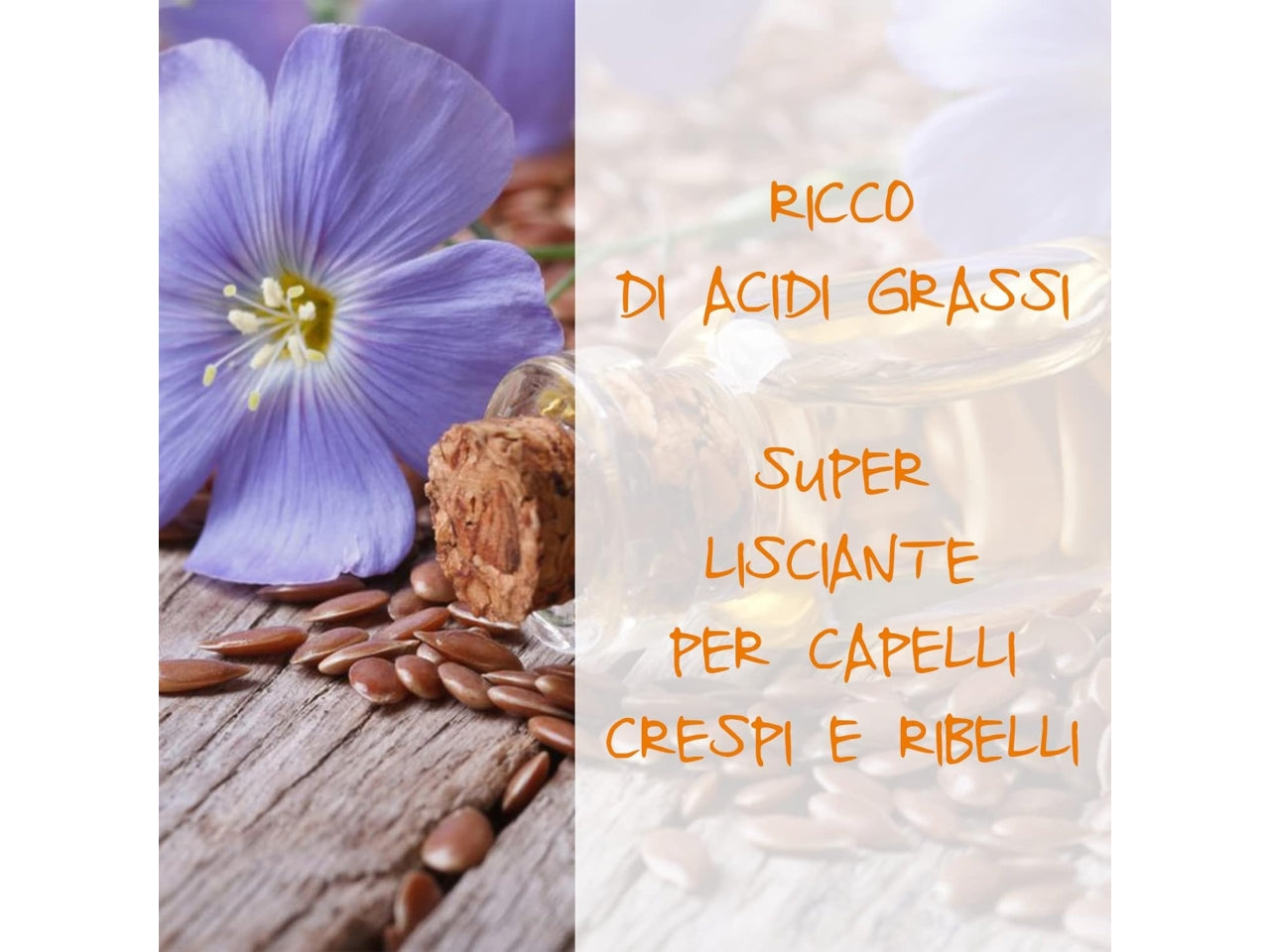 Omia olio capelli semi di lino