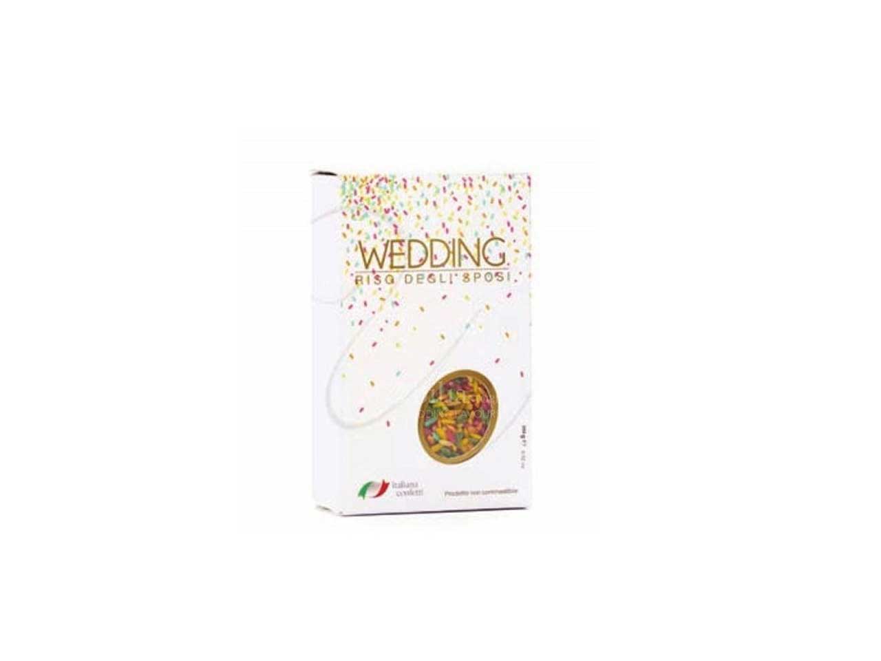 Riso colorato Maxtris per matrimonio 250gr