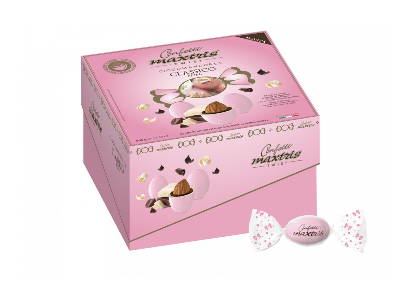 Confetti maxtris rosa 500gr twcadmaxr