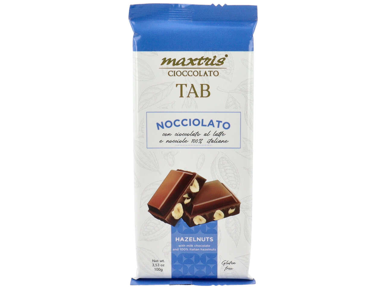 Tab maxtris tavoletta cioccolato al latte nocciolato 100gr