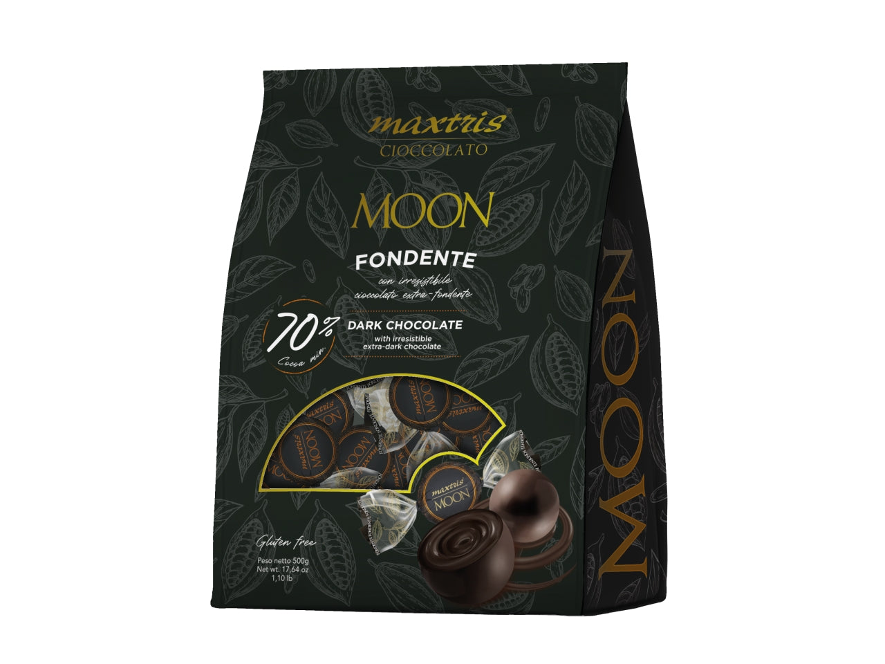 Moon maxtris fondente 70% stabilo 500gr, Peso: 500 gr | Maxtris