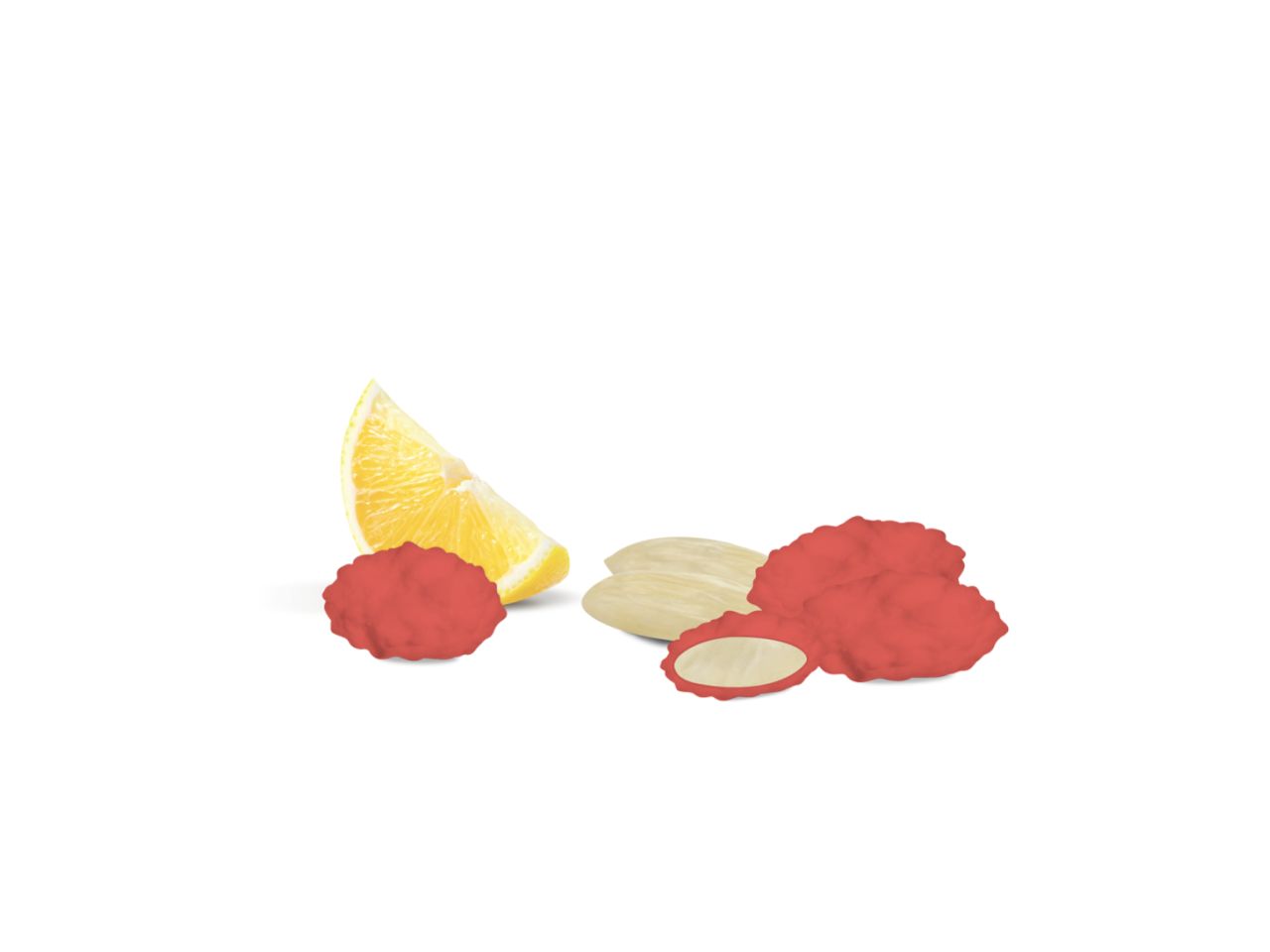 Confetti Maxtris Mandoricci d'Avola Rossi al gusto limone per bomboniere laurea - Maestri Confettieri - 1kg