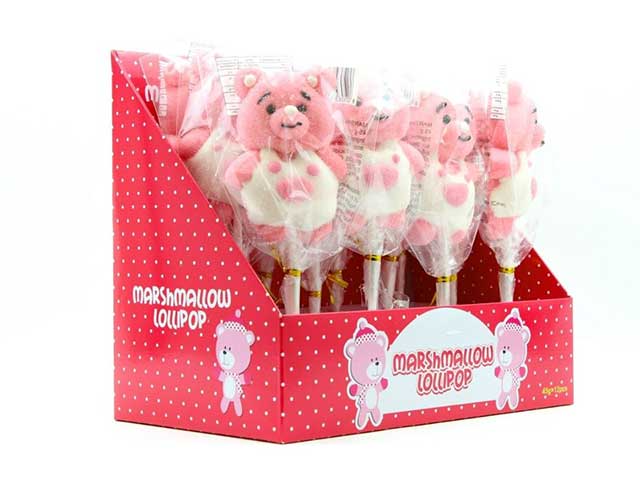 Marshmallow orso rosaspiedini 45gr a1002