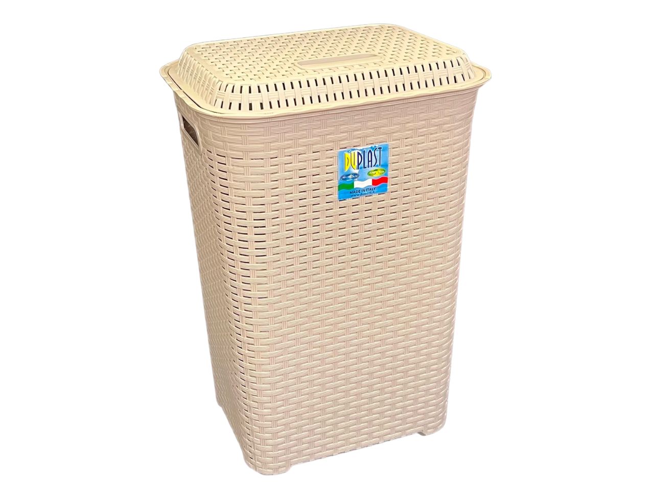 Portabiancheria linea rattan 60l sabbia