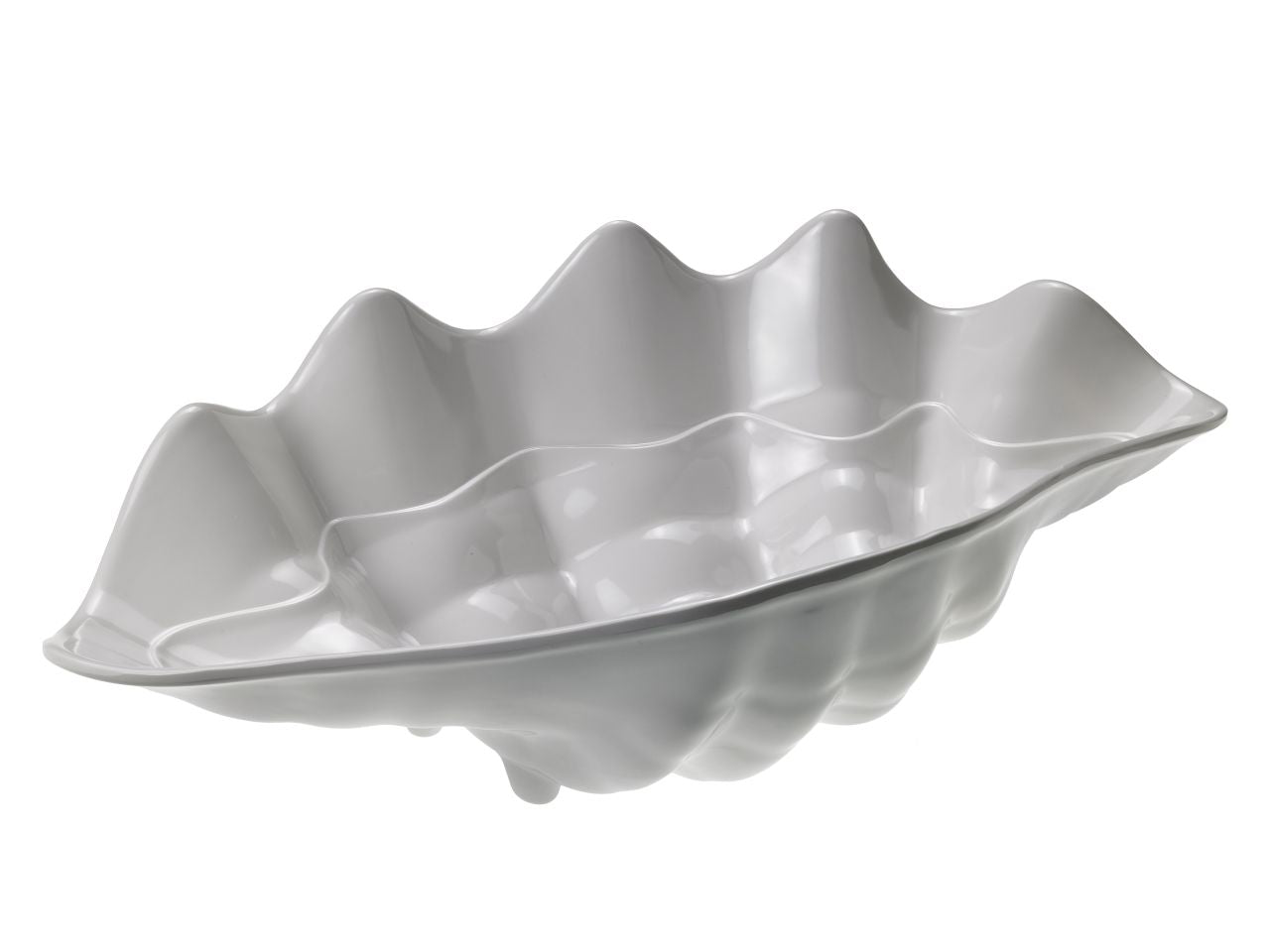 Vassoio conchiglia melamina 55x28xh.17cm