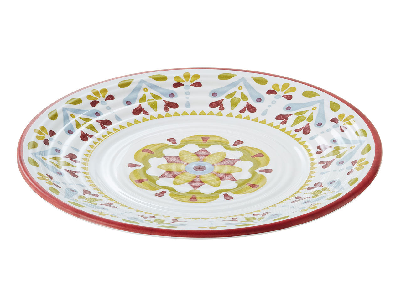 Piatto decorato in melamina linea corfu' d.35,5x3cm