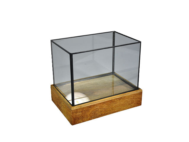 Portacandela 32x22x28 legno/vetro 217685