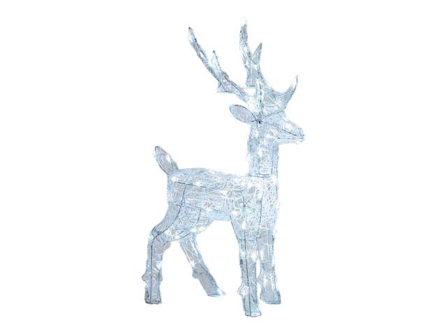 Renna 3 d 65cm 80led bianco freddo uso esterno
