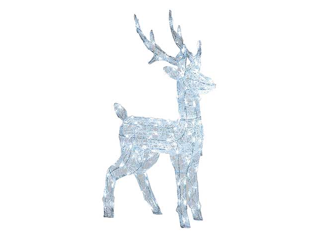 Renna 3 d 85cm 120led bianco freddo uso esterno