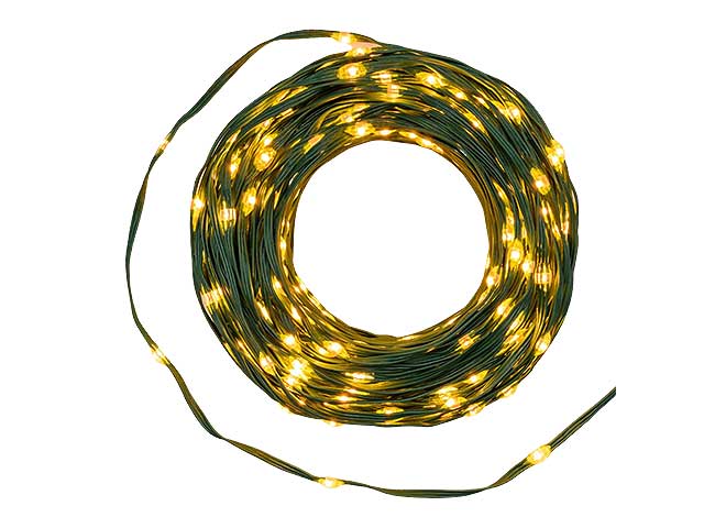 Catena luci gocce 1000led bianco caldo uso esterno